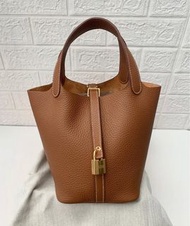 可陪驗 Hermes 愛馬仕 P18 Picotin 18 gold ghw  tc clemence 金金 金棕 金扣 金剛色 大地系 22 p22 etoupe gris etain meyer 