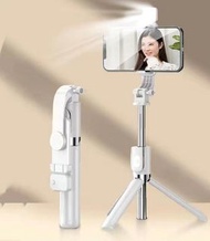 自拍神器 白色 多功能自拍神器三腳架 可伸長收縮 藍牙遙控 Bluetooth selfie stick tripod stand