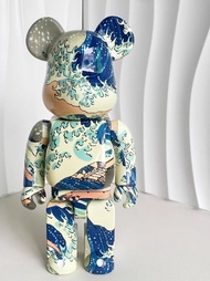 ตุ๊กตา Bearbrick 400 Violent Bear Basquiat อินเทรนด์ ของเล่นตุ๊กตา Wealth Bear ตัวต่อโชว์ ของขวัญ สไ