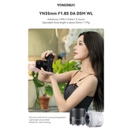 YONGNUO YN35mm F1.8S DA DSM WL for Sony E Mount Camera, APS-C, Wide-Angle Prime Lens, Auto Focus