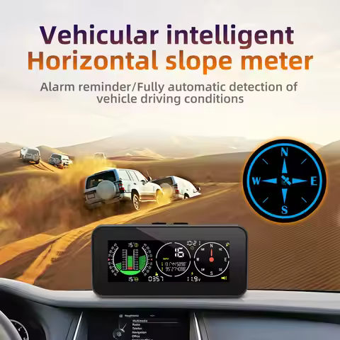 New M50 M60 Intelligent Inclinometer Off-road 4X4 Car Accessories GPS For HUD Digital Display Tilt P