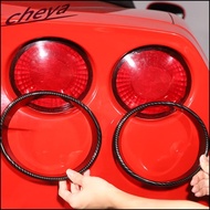 X4 Car Rear Tail Lamp Decorative Ring for Chevrolet Corvette C6 ZR1 Z06 2005-2013 Exterior Modificat