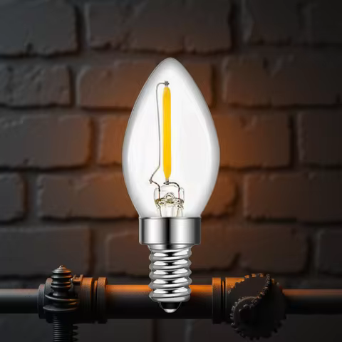 Hcnew Edison Filament Bulbs E14 Led 220V E12 Dimmable C7 C35 T20 G40 4W 6W Night Light Chandelier Sa