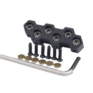 Guyker 6 String Headless Guitar Bridge String Lock Black