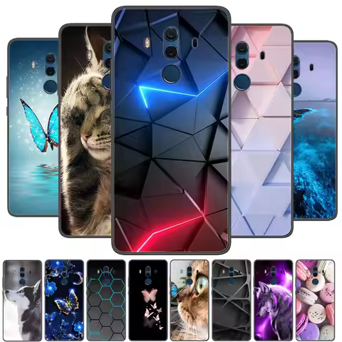 For Huawei Mate 10 Pro Case Black Bumper Silicone Phone Cover For Huawei Mate 10 Lite 10Pro mate10 A