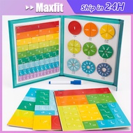Math Teaching Aids Fractions Wooden Toys Magnetic Learning Fraction Tool Math Montessori Toys