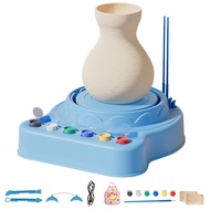 【New Arrival】Kids Pottery Wheel Kit Electric Clay Wheel Educational Pottery Art Turntable Mini Potte