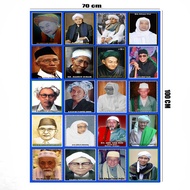 Poster Jumbo bahan albatros motiv Ulama Custom Uk 70 x 100 cm