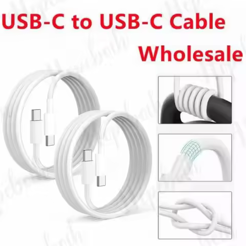 20-100Pcs 1M Type c to Type c USb-C Cable 2A Quick Charging PD Cables For Samsung Galaxy S20 S21 Not