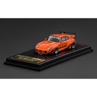 PORSCHE RWB 993 ORANGE METALLIC (4030) IGNITION MODEL 1/64 DIECAST MODEL