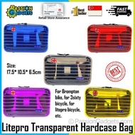 Transparent Hardcase Bag For 3Sixty,Pikes Bike Front Bag Pig Nose Bags Folding Bicycle Storage Mobile Phone Box