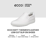 ECCO SOFT 7 WOMEN'S LEATHER LOW-CUT SLIP-ON SHOES