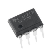 (1ตัว) [IC] LF353P TEXUS Wide Bandwidth Dual JFET Input Operational Amplifier