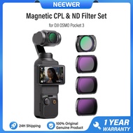 NEEWER 4 Pack Magnetic ND Filter Set for DJI OSMO Pocket 3 / Pocket 4, CPL ND16 ND64 ND256