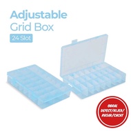 [RIJEK SALE] Adjustable Grid Box 24 Slots Storage Box - J24D