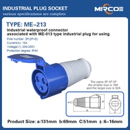 ปลั๊กไฟหลักตัวผู้ตัวเมียตัวเมียฝังตัวเมียลอยตัวผู้ลอย16A 3-pin 4-pin 5-pin ปลั๊กอุตสาหกรรมตรงเฉียงซ็