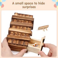 Hidden Money Wooden Storage Box Secret Hidden Portable Storage Mini Safe Box