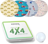 Kovoq Freestyle Libre 3 Sensor Adhesive Patches,Patterned Sensor Tape Protector,CGM Tape,16 Pcs Colorful,Waterproof &amp; Sweatproof,Sensor Covers for Kids Women Men,Sensor Tape,Transportation