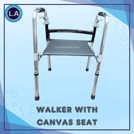 adult walker with canvas seat