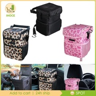 [Ihoce] Car Trash Can Hanging Garbage Bin Universal with Lid Easy to Install Car Trash Bag Trash Bin for Front and Back Seat Van