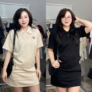 Set embroidered polo Set IS BIGSIZE short skirt (21187)