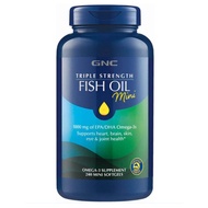 GNC (Mini) Triple Strength 1000mg of EPA/DHA Omega-3 Fish Oil 240 mini softgels