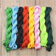 12 meters/roll 1.5mm Nylon Cord Macrame Rattail Braided Knot Beading String Jewelry DIY Findings