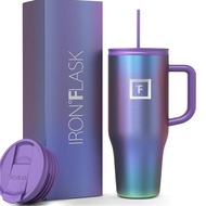 Labu Besi CoPilot 32 Oz Tumbler Terisolasi dengan Tutup Flip Jerami Botol Tempat Cangkir Minuman Pan