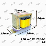 Transformer Input 220VAC Output 20VAC 20-0-20VAC 22VAC 22-0-22VAC 24VAC 42-0-24VAC 25VAC 255--25VAC 