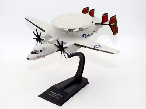 New 1/100 Scale E-2D Advanced HAWKEYE US NAVY VAW-125 Tiger Tails 2018 Fighter Aircraft Diecast Allo