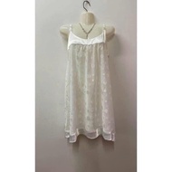 [USA PRODUCTS] 2-LAYER LACE NIGHT DRESS - OSCAR DE LA RENTA