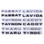 台灣現貨適用福斯vw字母車標 新款PASSAT TAYRON T-ROC THARU CADDY LAVIDA車貼後標尾