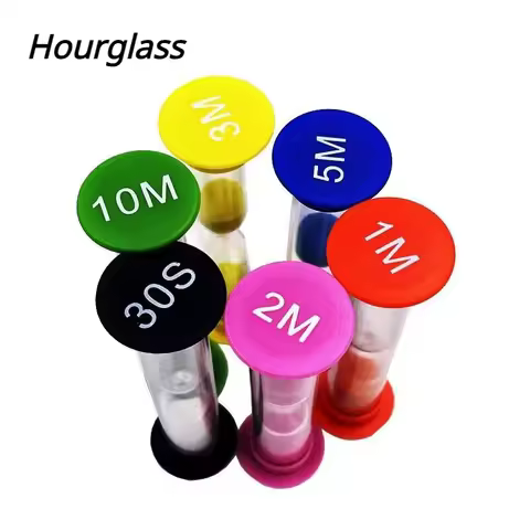 Plastic Sand Timer Small 30 Seconds/1 Minute/2 Minutes/3 Minutes/5 Minutes/10 Minutes Sand Meter Clo