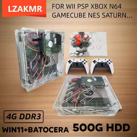 LZAKMR I3-3110M Retro Super Console U7 1T HDD over 70000+ Classic Games For Wii PS2 SS DC PSP GameCu