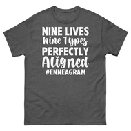 Nine Lives Types Perfectly Aligned Enneagram Men's Classic T-Shirt