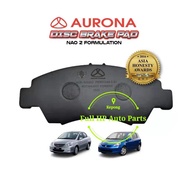 Aurona Brake Pad AUR561262 Front H/D City SEL / Civic SR3/SR4/SO4 / Integra / Jazz GD