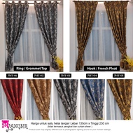 Langsir Corak Curtains Hook or Ring Langsir Curtain Murah