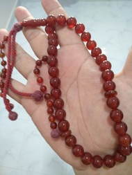 Tasbih batu akik yaman 100% asli saiz 10mm 33biji