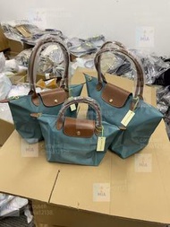 🎀Longchamp 龍驤 尤加利綠 尼龍配牛皮手柄 短柄小號/長柄中號/長柄大號 托特包 手提包  單肩包