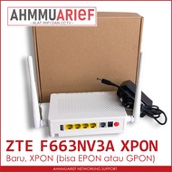 NEW - ONT ONU MODEM ROUTER ZTE F663NV3A F663 NV3A XPON CAN SUPPORT OLT EPON OR GPON WIRELESS ACCESS 