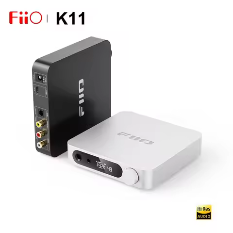 FiiO K11 HiFi Balanced Decoder Headphone Amplifier USB DAC AMP Hi-Res Audio 1400mW Power 384kHz/24Bi