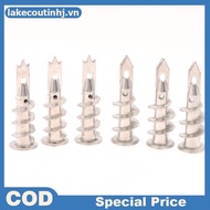 Lu 10Pcs Zinc Alloy Steel Self-drilling Anchor 13*41MM Plasterboard Drywall Anchor Hollow Wall Ancho