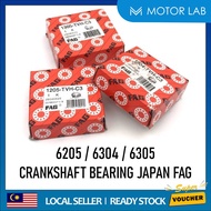 100% ORIGINAL FAG C3 TVH ( 6205 / 6304 / 6305 ) CRANKSHAFT BEARING CRANK SHAFT BEARING Y15 LC135 FZ150 EX5 DREAM KRISS