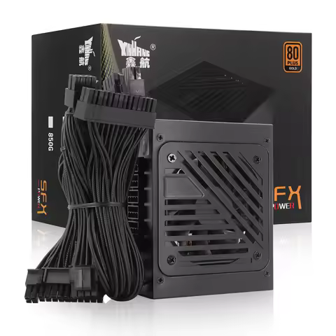 650W Max Fully Modular SFX Power Supply 80PLUS Gold Certified Active PFC 110V-240V Small Form Factor