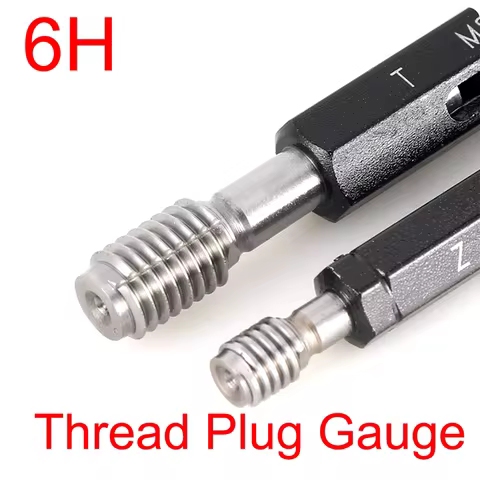 YRFL 1PCS Steel Mer-cury Gage Fine Thread Plug Gauge 6H M4 M5 M6 M8 M11 M12 M14 M16 M18 M20 M22 M24 
