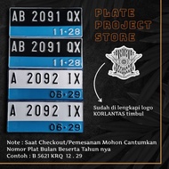 Universal Electric Motorcycle Plates Available in the Latest Fonts & Standard Fonts Already Equipped