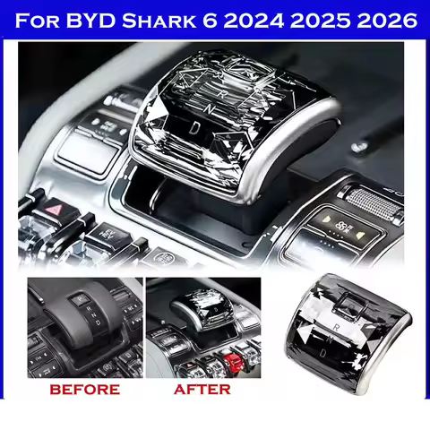 For BYD Denza B5 B8 2024 2025 Titanium 3 7 shark 6 2025 2026 Car Crystal Gear Lever Head Gear Lever 