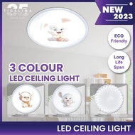 LED Cartoon Ceiling Light Children's Room Lamp 3 Color Bedroom Ceiling Lamp Kids Lamp Ceiling Light Lampu Kanak Kanak