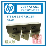 HP 793701-B21 793772-001 8T 3.5 SAS 12G G1-G7 Server Use 7.2k