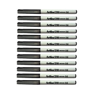 ARTLINE 210 Medium 0.6mm Fineliner | Black - Pack of 12 Pens